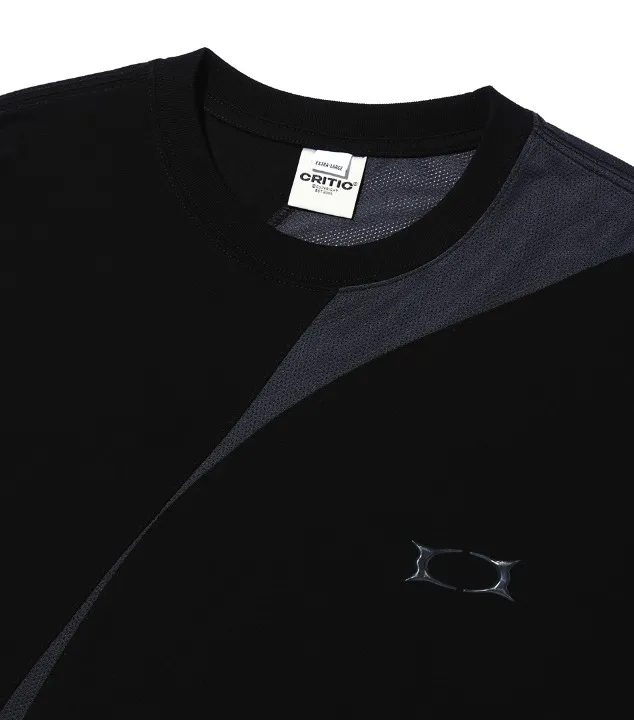 CRITIC  |U-Neck Long Sleeves Cotton Long Sleeve T-shirt Logo