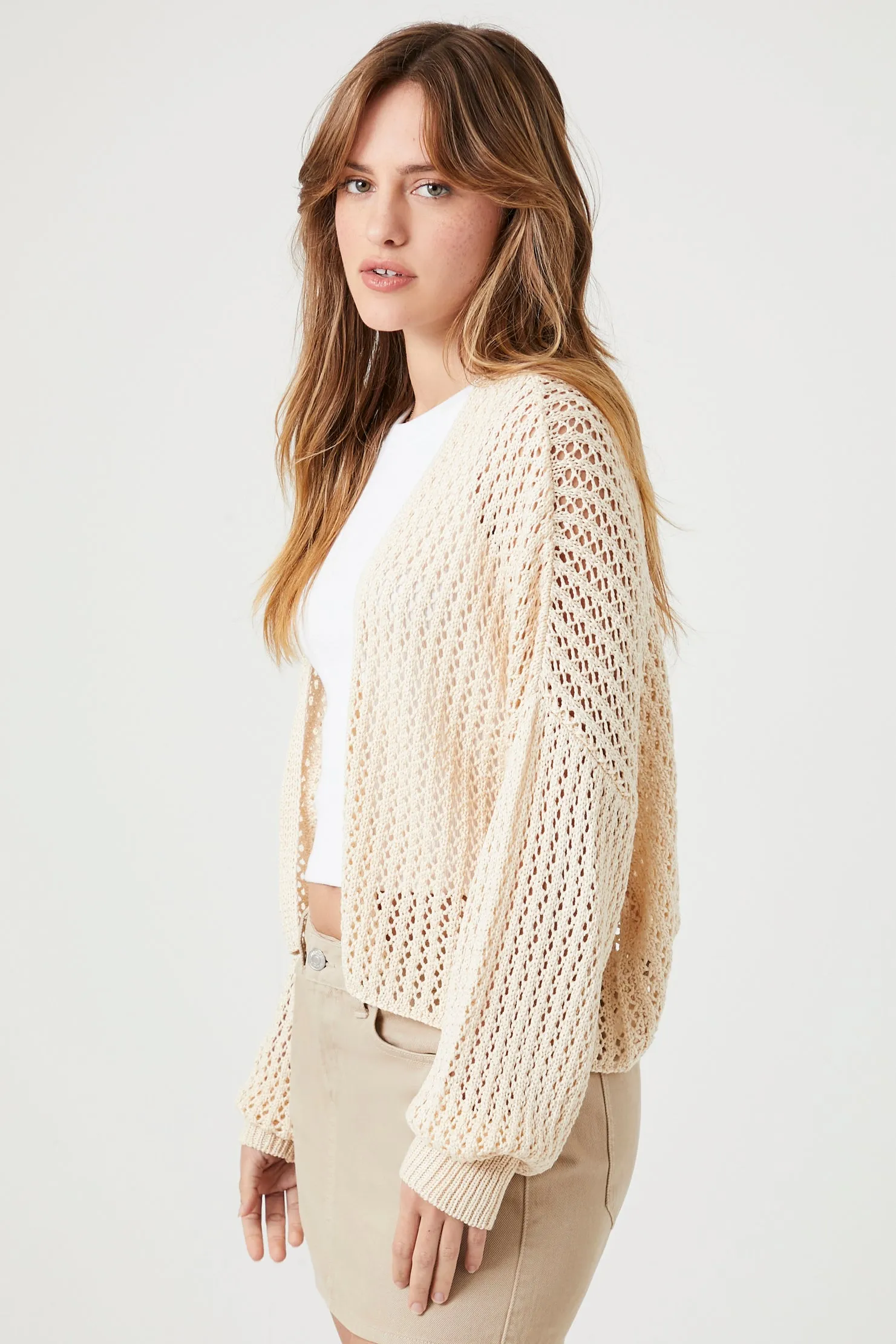 Crochet Long Sleeve Cardigan