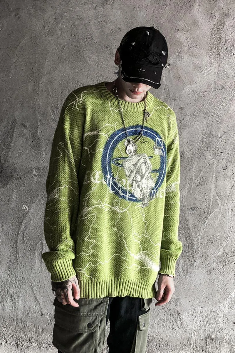 CZ Editorial Department Lightnings Knit Sweater