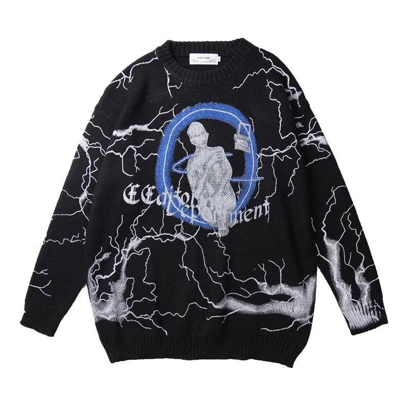 CZ Editorial Department Lightnings Knit Sweater