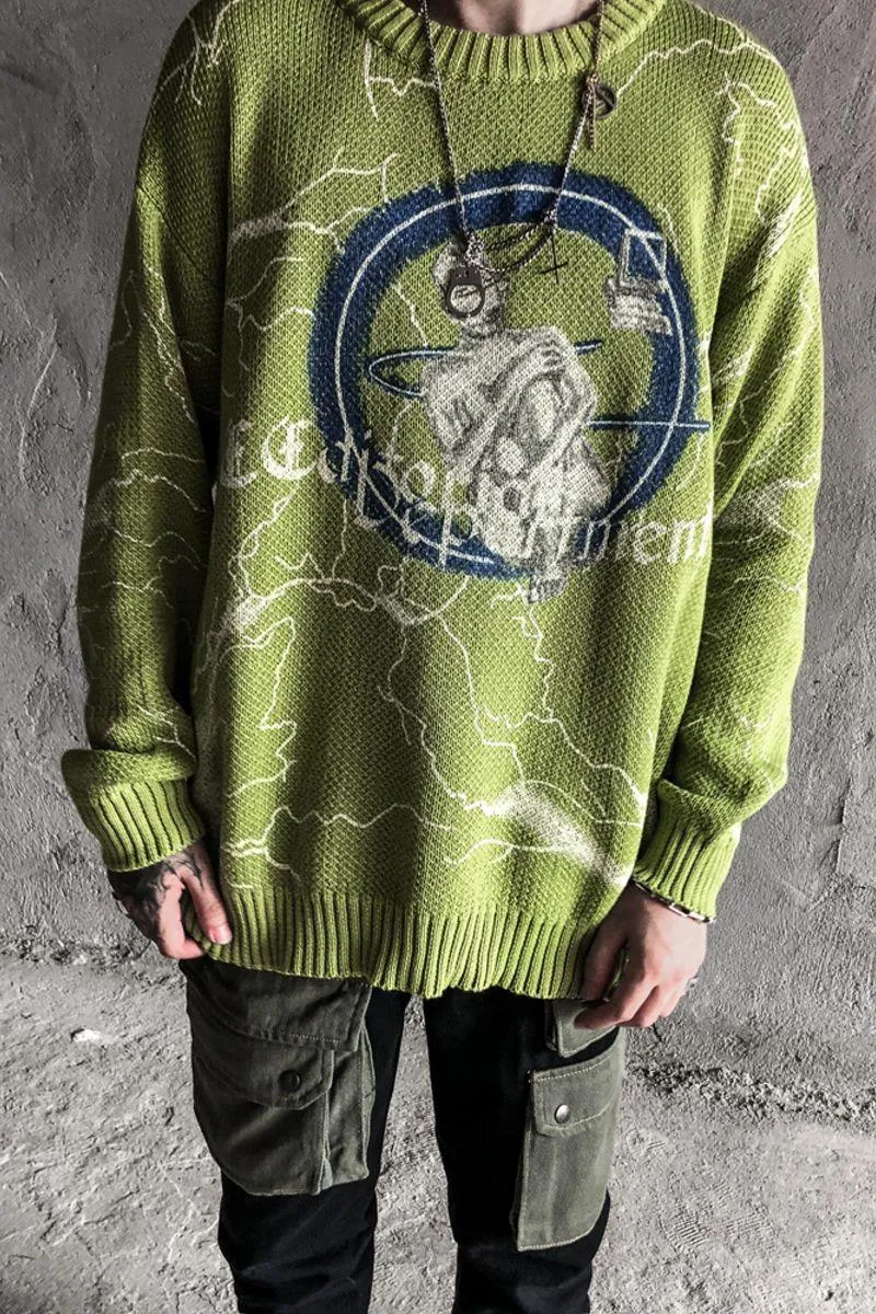 CZ Editorial Department Lightnings Knit Sweater