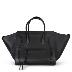 Céline 2016 Phantom Medium Tote Bag Black Leather