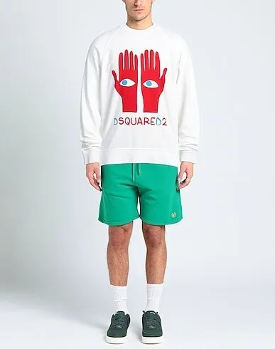 D SQUARED2  |Crew Neck Pullovers Long Sleeves Cotton Logo Luxury