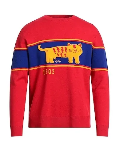 D SQUARED2  |Crew Neck Pullovers Long Sleeves Logo Luxury Sweaters