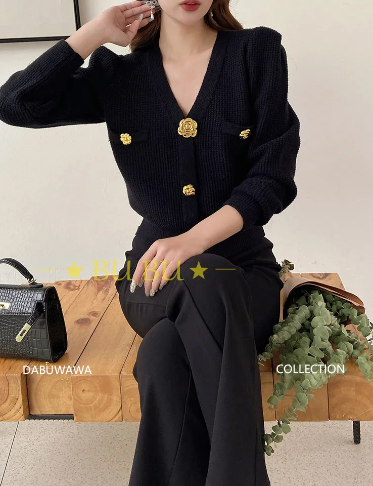 Dabuwawa  |Casual Style Blended Fabrics Long Sleeves Plain Party Style