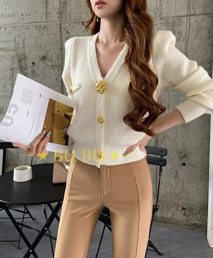 Dabuwawa  |Casual Style Blended Fabrics Long Sleeves Plain Party Style