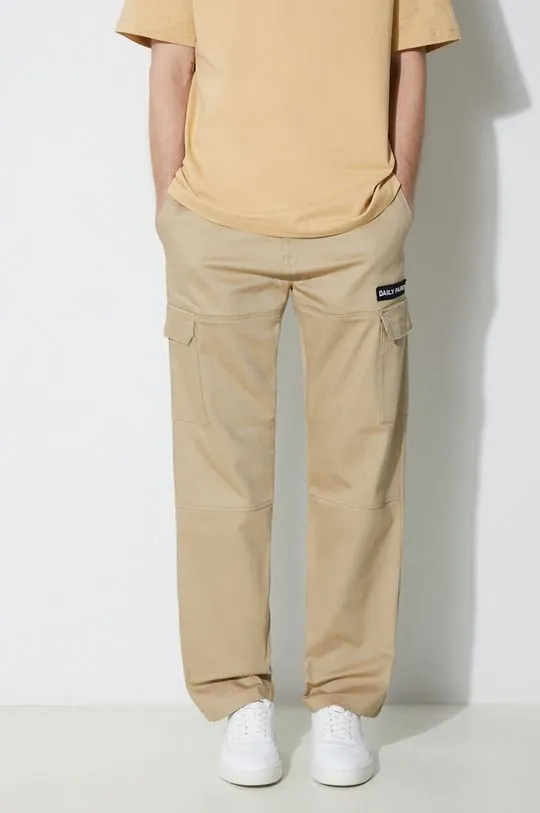 Daily Paper trousers Ecargo men's beige color 2312032