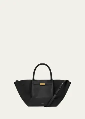 DeMellier Midi New York Buckle Leather Tote Bag