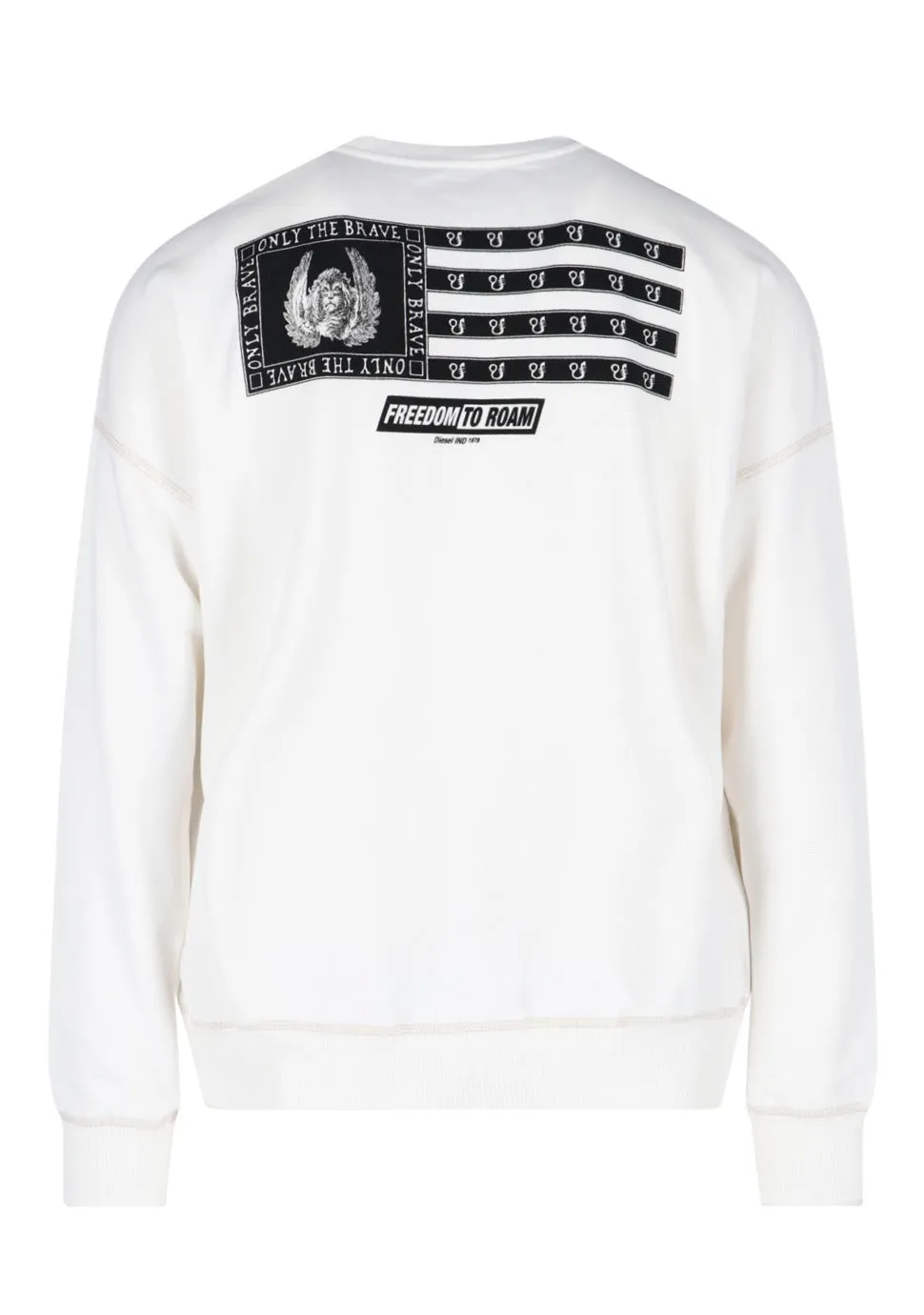 Diesel S-Rob-D1 Logo Printed Crewneck Sweatshirt