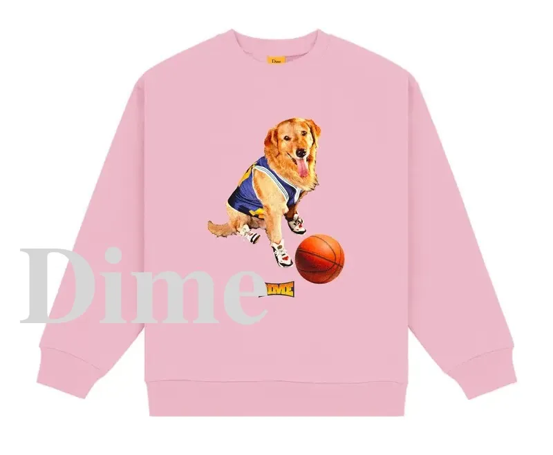 Dime  |Pullovers Sweat Long Sleeves Logo Skater Style Sweatshirts