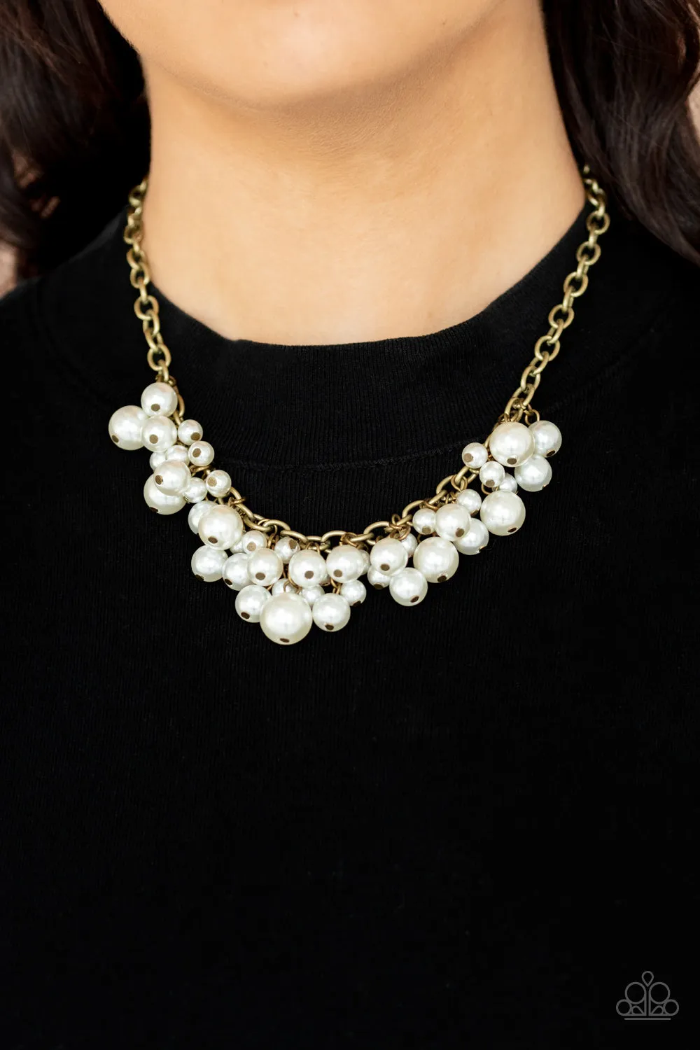 Down For The COUNTESS - Brass ~ Paparazzi Necklace