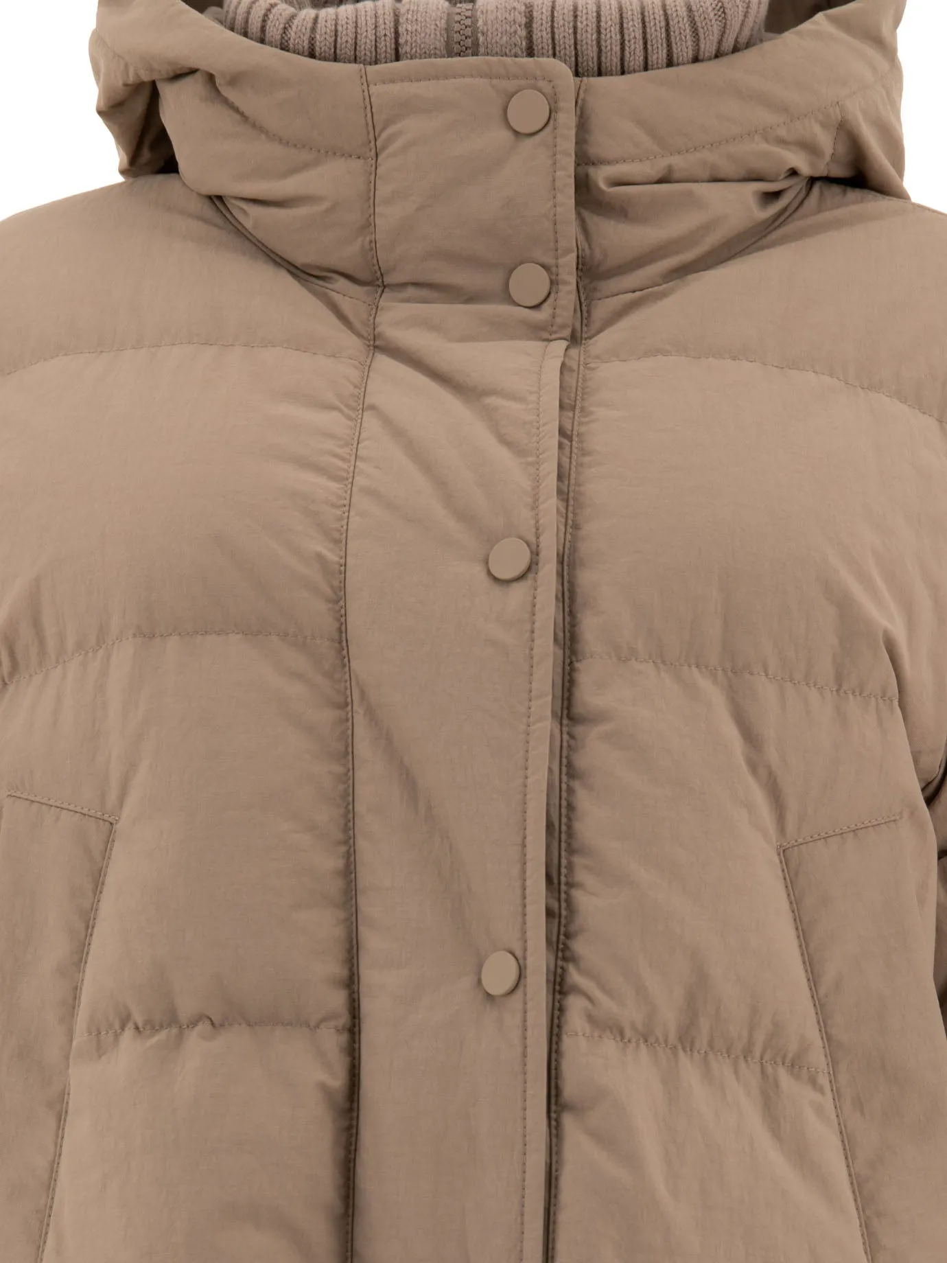 DOWN JACKET IN TECHNICAL COTTON