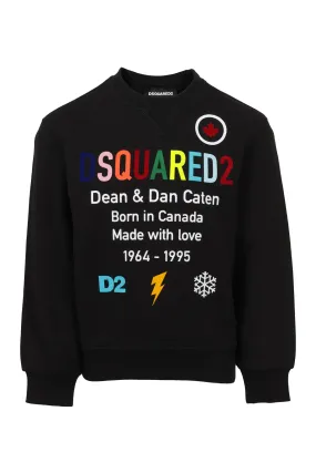 Dsquared2 Kids Logo Printed Crewneck Sweatshirt