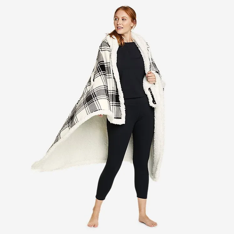 Eddie Bauer Cabin Hooded Throw - Black