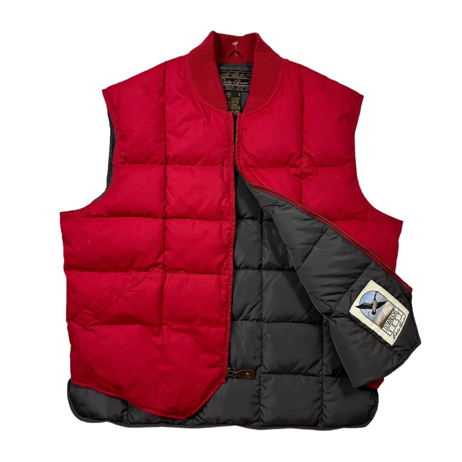 Eddie Bauer Duck Down Red Gilet