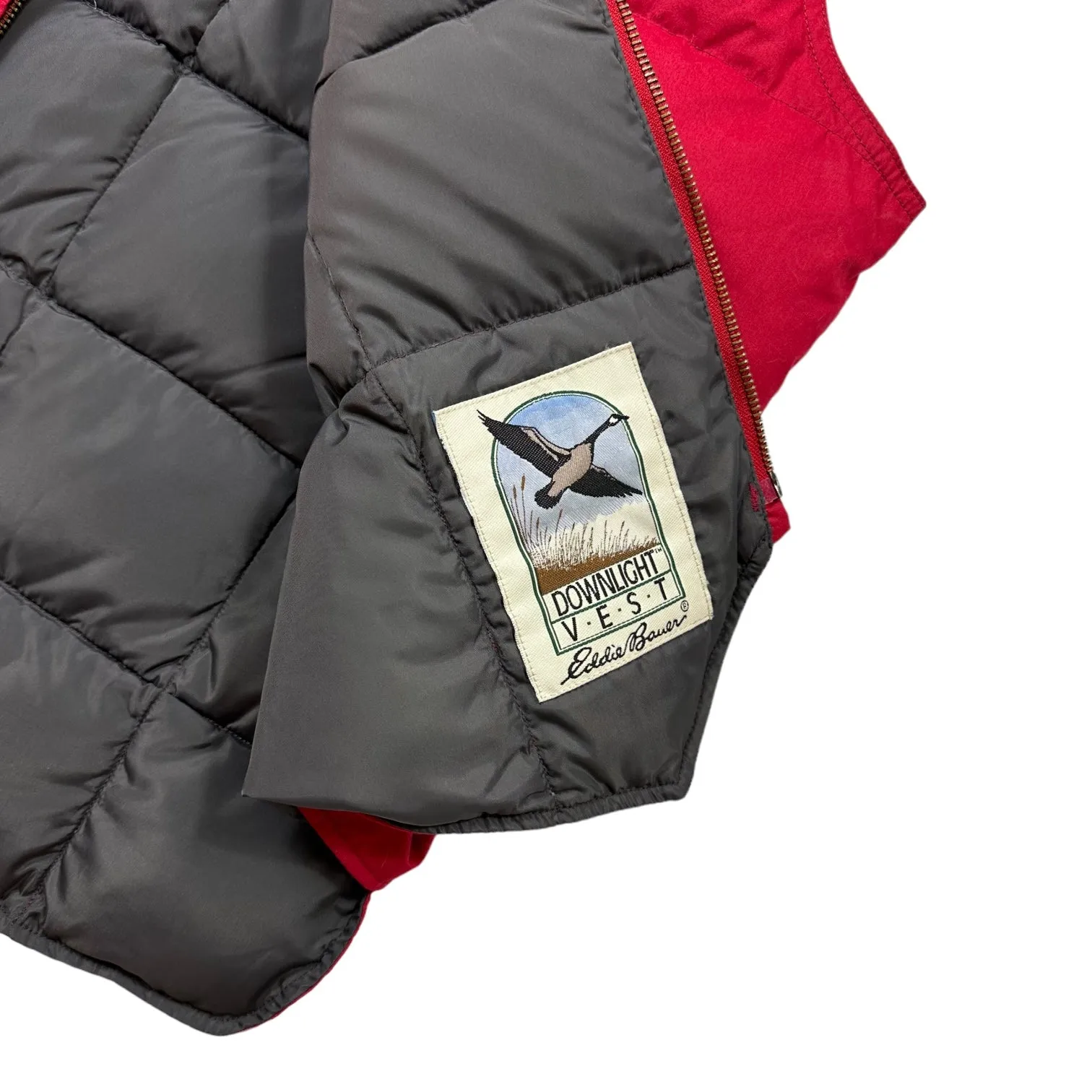 Eddie Bauer Duck Down Red Gilet