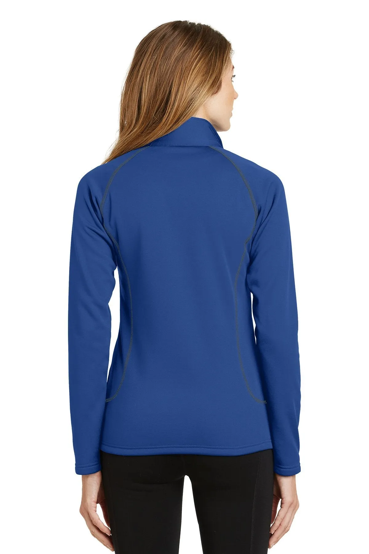 Eddie Bauer Ladies 1/2-Zip Base Layer Fleece EB237 Cobalt Blue [Mulhern + Kulp]