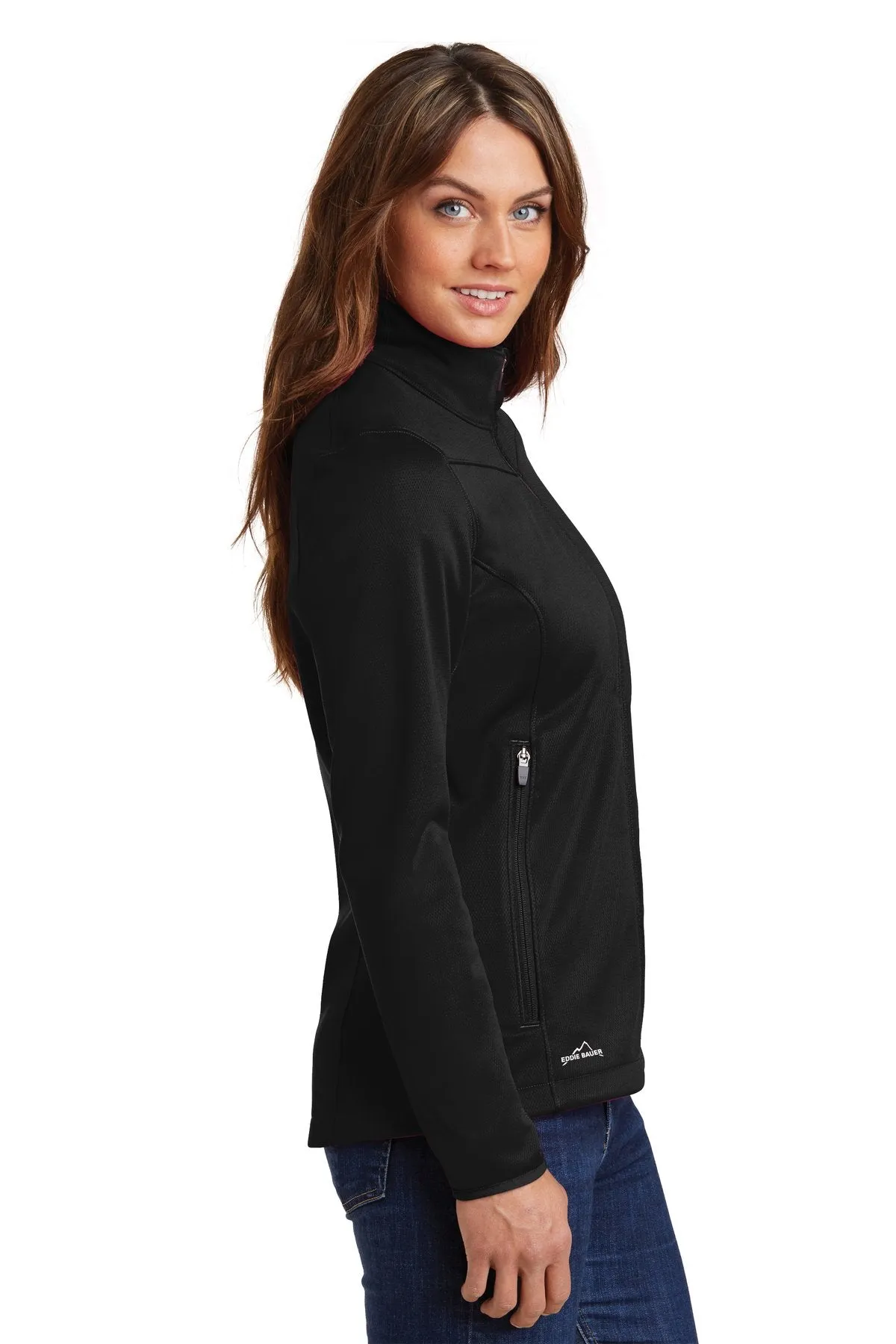 Eddie Bauer Ladies Weather-Resist Soft Shell Jacket EB539 Black [Horton Group]