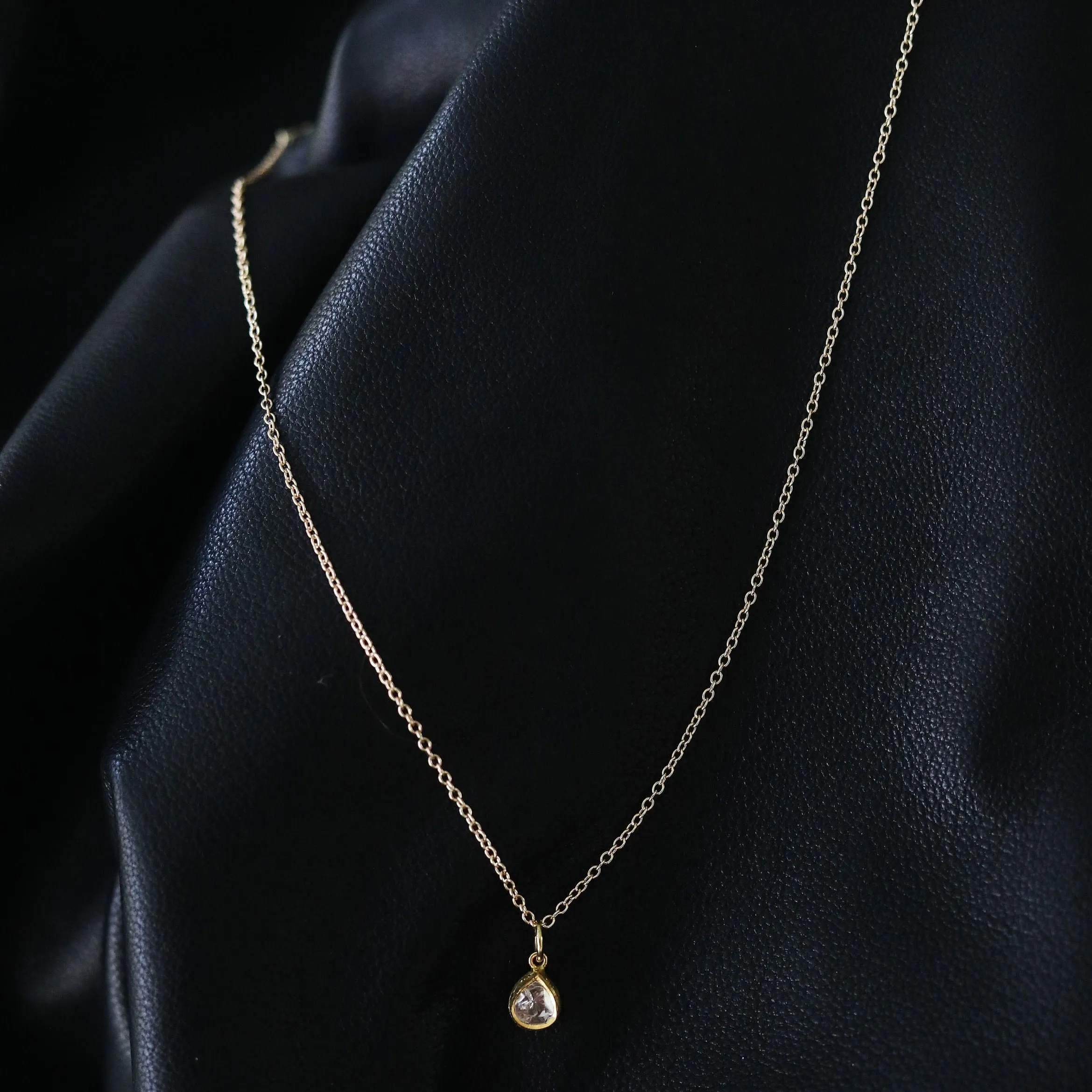 EDDIE DIAMOND DROP NECKLACE