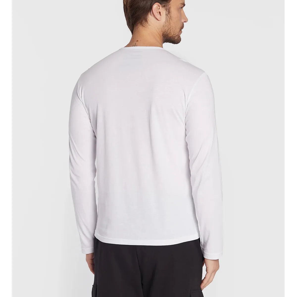 EMPORIO ARMANI  |Crew Neck Unisex Long Sleeves Cotton Long Sleeve T-shirt