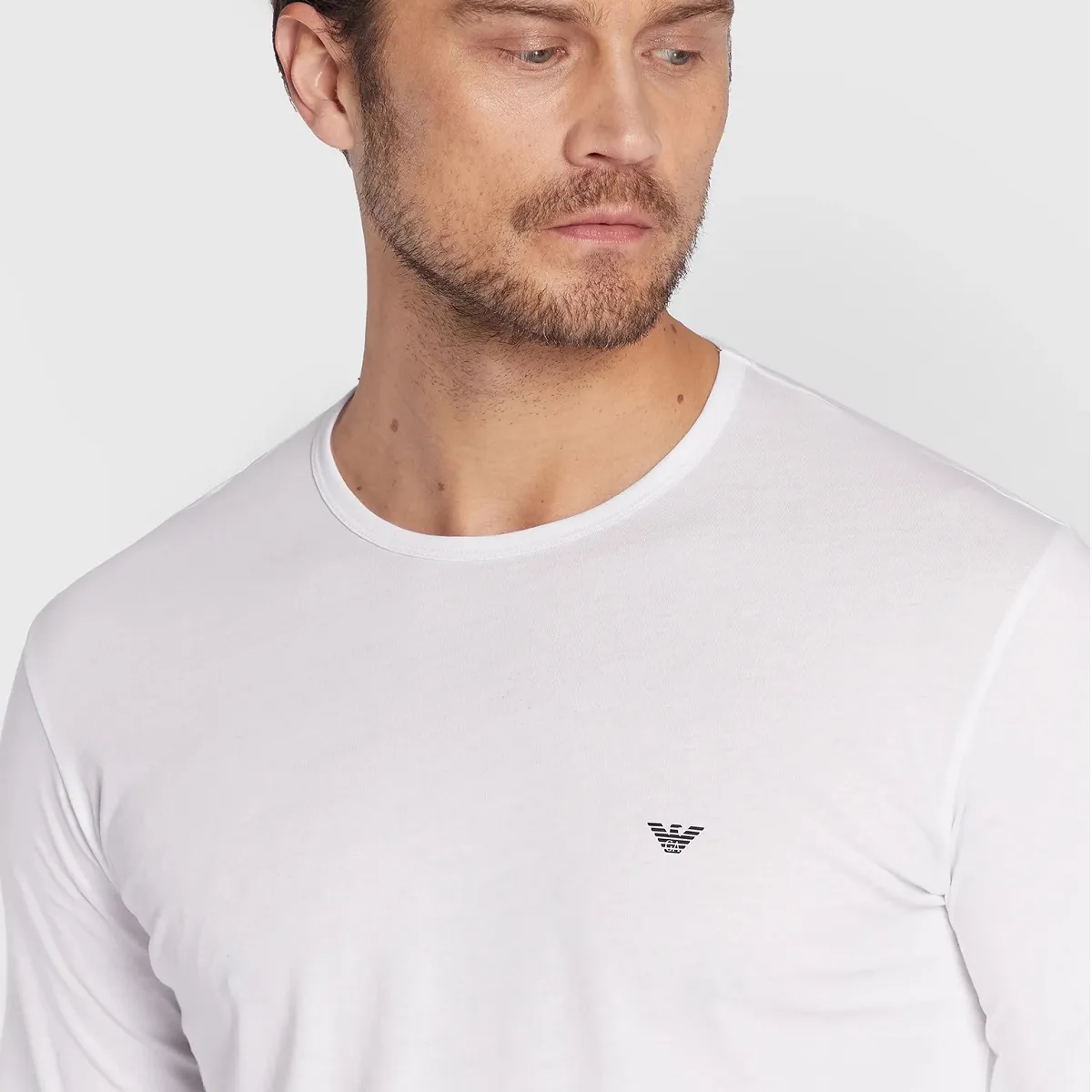 EMPORIO ARMANI  |Crew Neck Unisex Long Sleeves Cotton Long Sleeve T-shirt