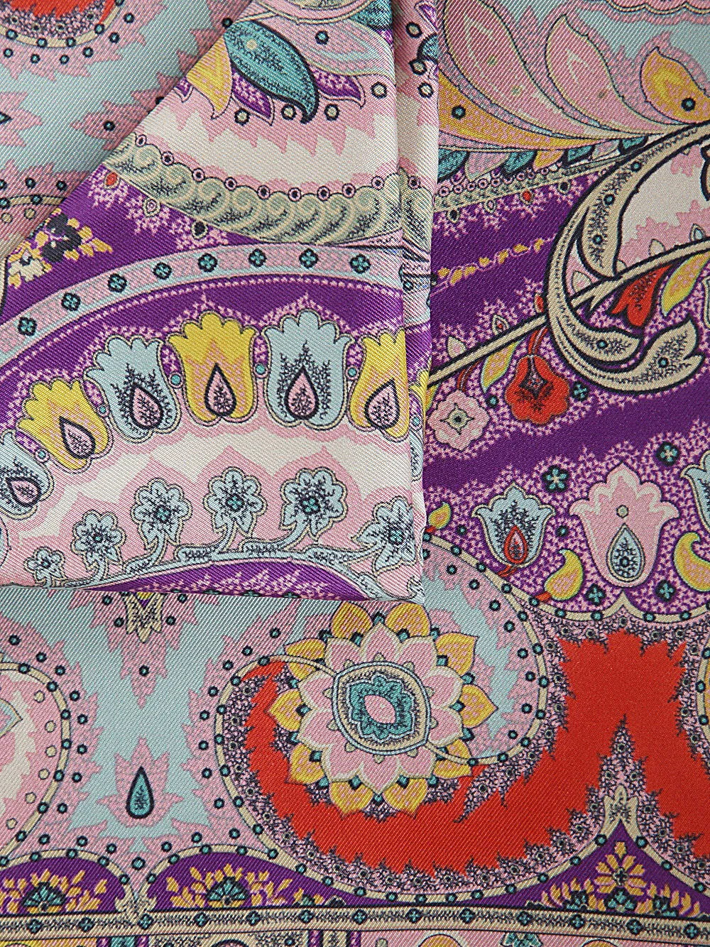 Etro Paisley Printed Finished Edge Scarf