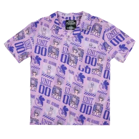 Eva Unit-00 Purple Button-Down Shirt