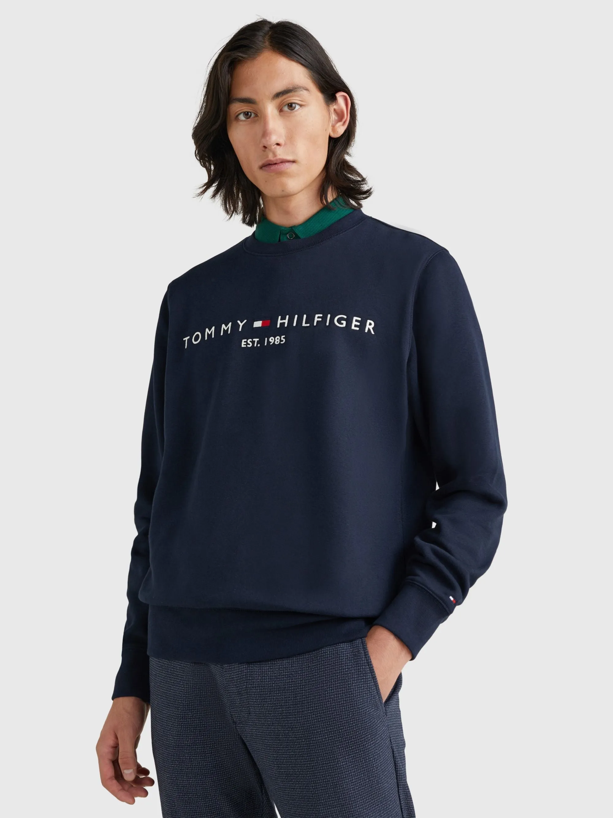 Felpa con logo ricamato - Tommy Hilfiger