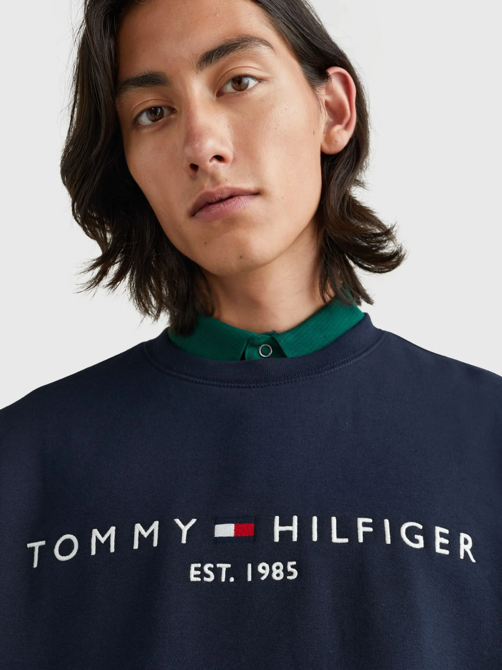 Felpa con logo ricamato - Tommy Hilfiger