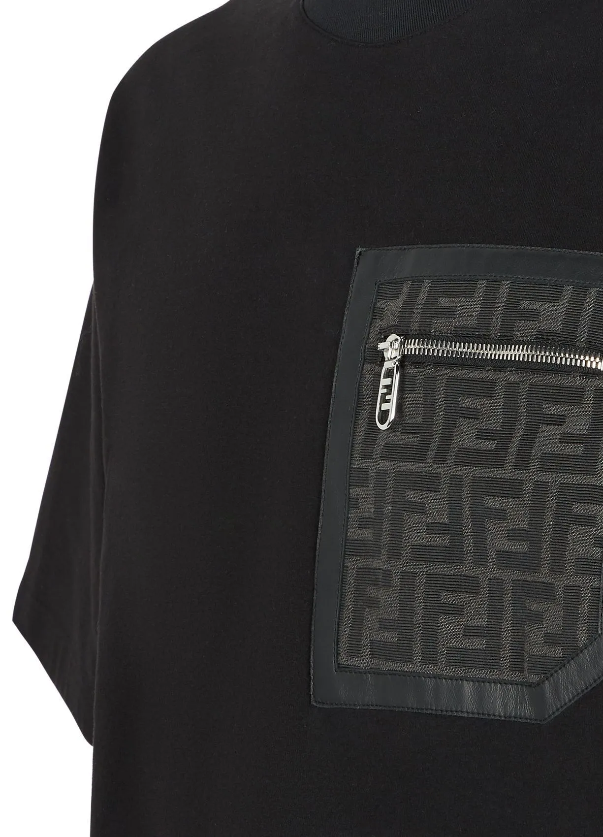 FENDI  |Crew Neck Pullovers Monogram Unisex Plain Cotton