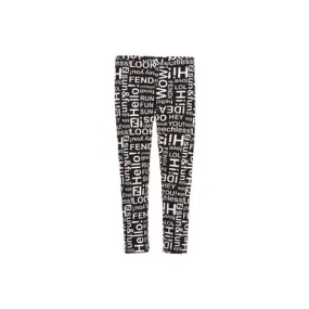 Fendi Word-Print Leggings  