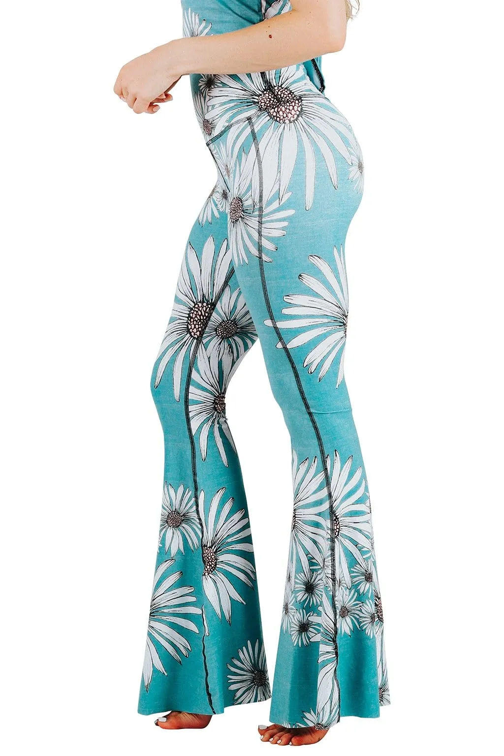 Flower Child Printed Bell Bottoms