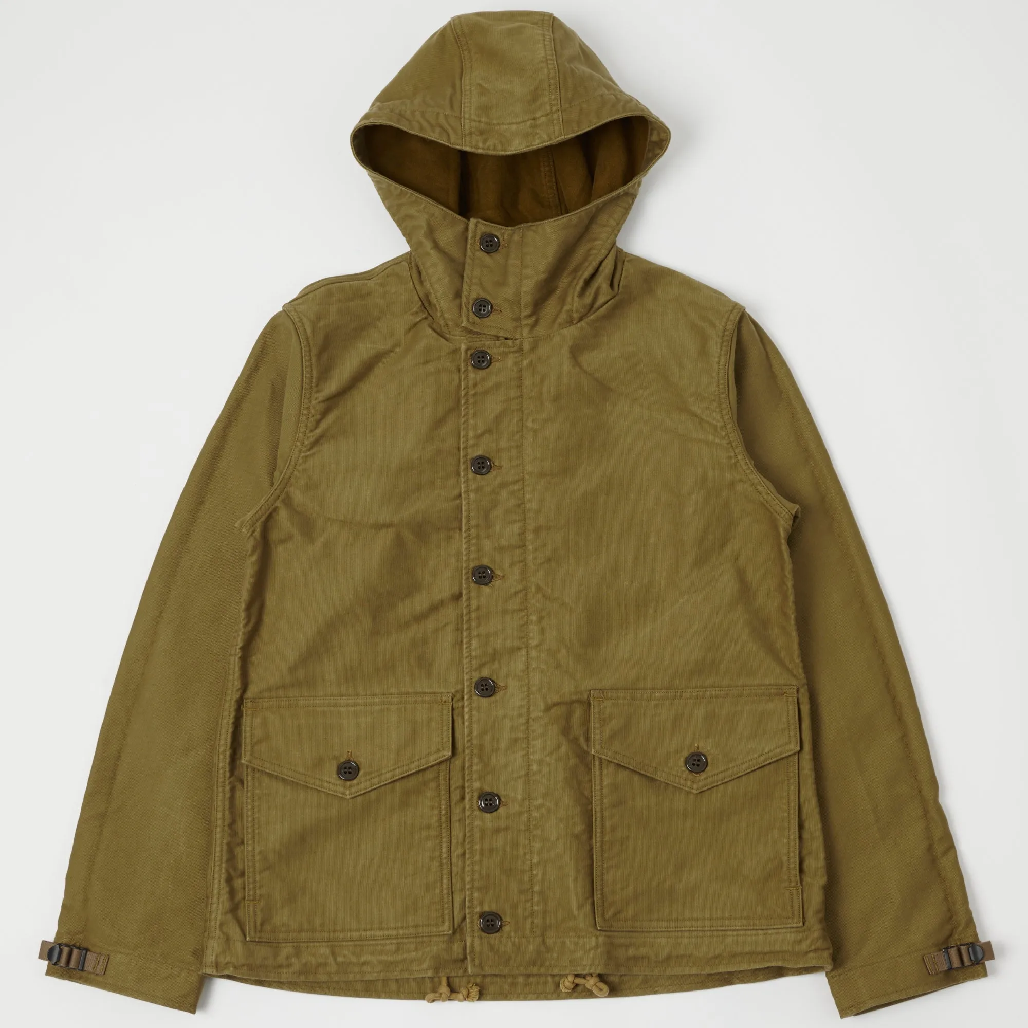 Freewheelers 2221006 'Union Special' Deck Worker Parka - Khaki Beige