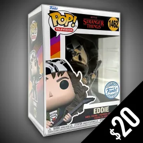 Funko Pop! Televison: Stranger Things: Eddie (with Guitar) #1462 (SE22) Metallic