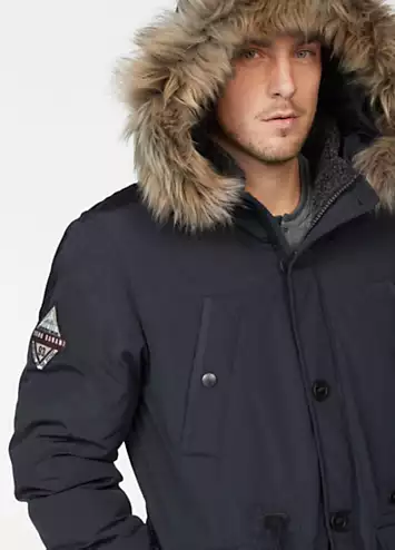 Fur Trim Parka by Bruno Banani | Look Again