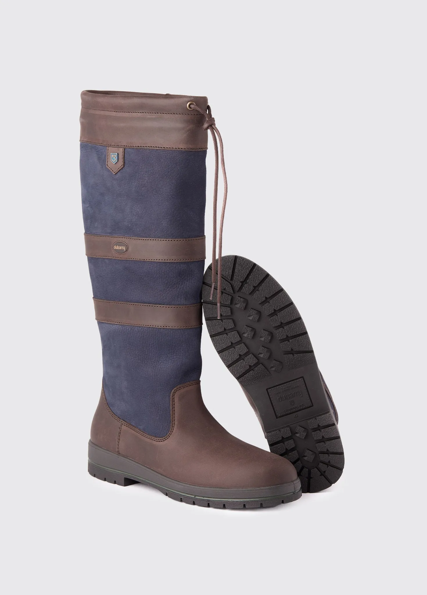 Galway Ladies ExtraFit™ Country Boot - Navy/Brown