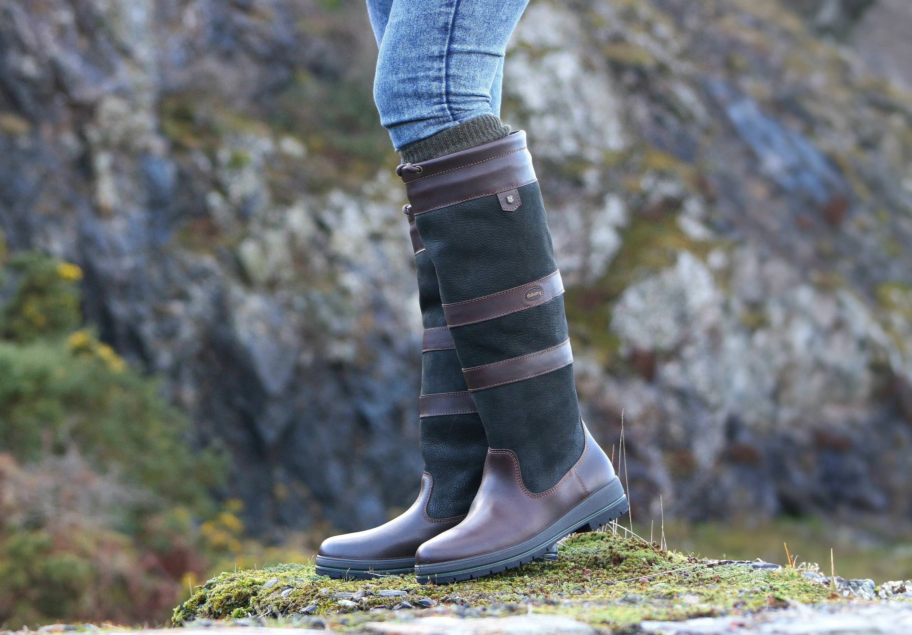 Galway Ladies SlimFit™ Country Boot - Black/Brown