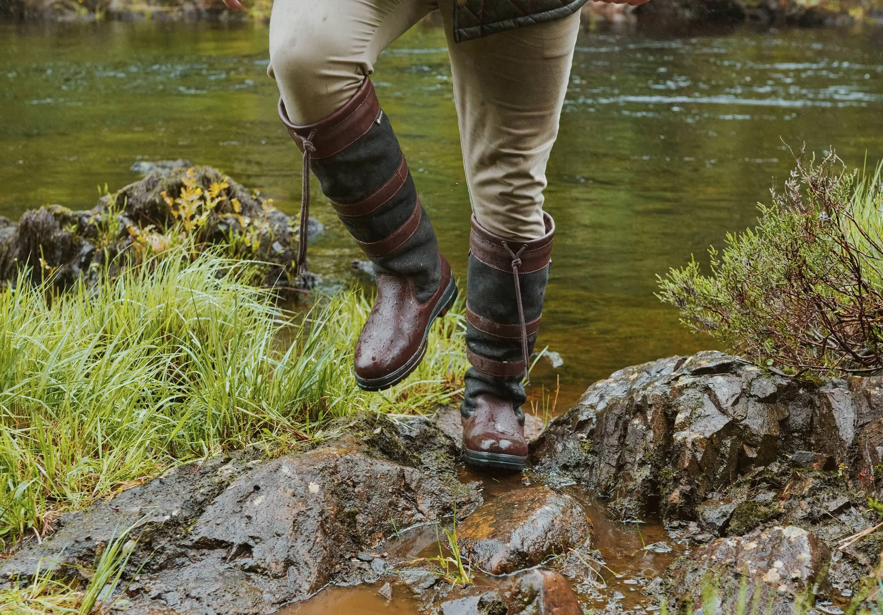 Galway Mens SlimFit™ Country Boot - Black/Brown