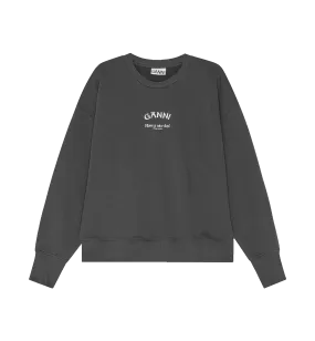 GANNI Black Isoli Oversized Sweatshirt