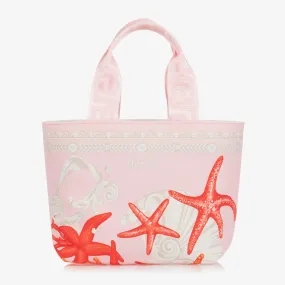 Girls Pink Barocco Sea Tote Bag (28cm)