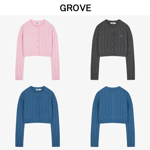 GROVE  |Casual Style Street Style Long Sleeves Office Style