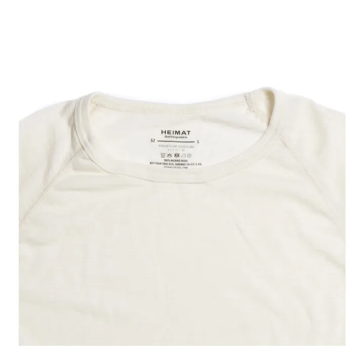 Heimat - Merino Tee Long Sleeves Seashell (off-white)