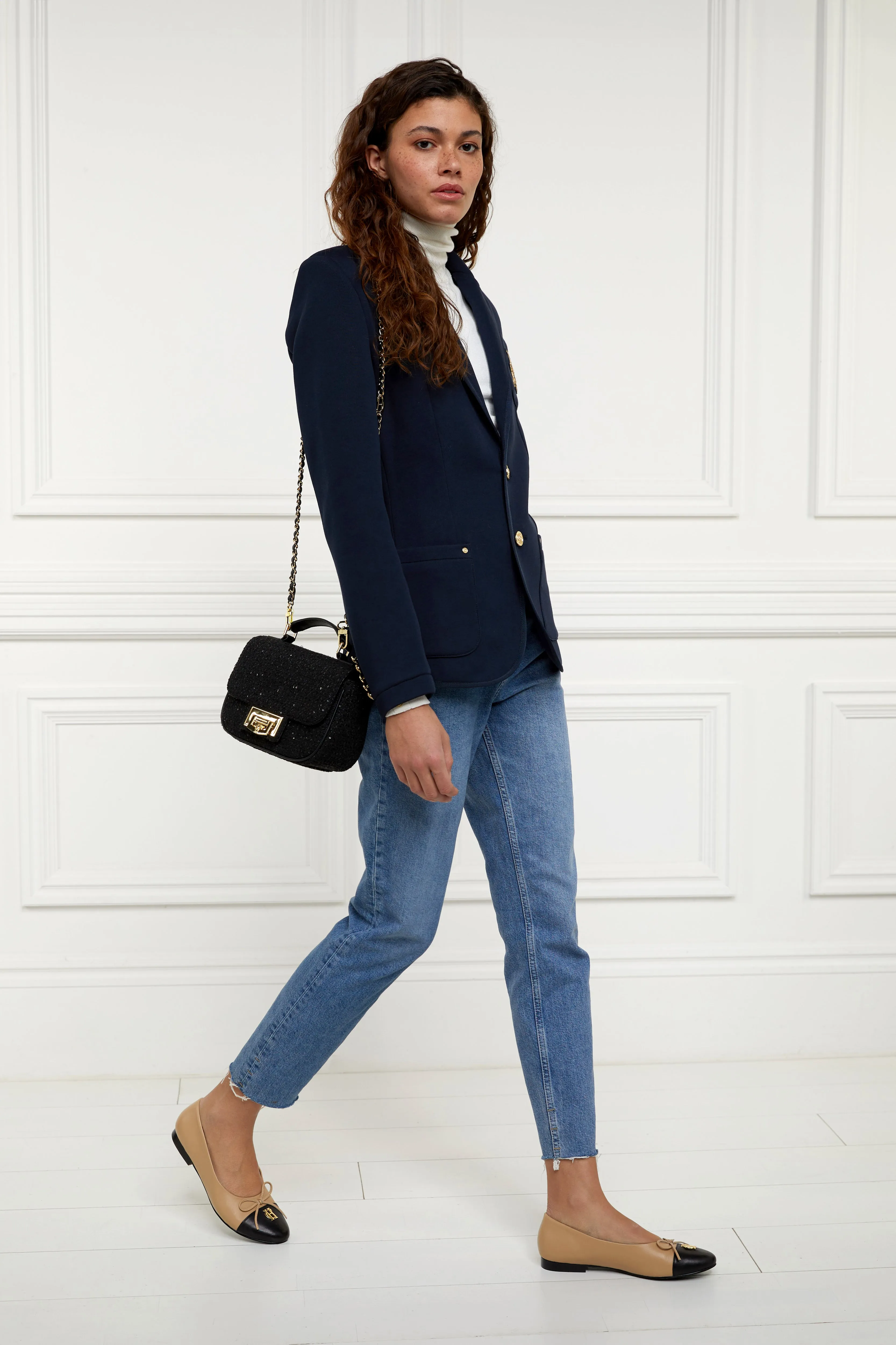 Henley Blazer (Navy Navy)