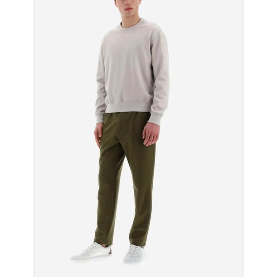 HERNO  |Crew Neck Pullovers Unisex Wool Nylon Long Sleeves Plain