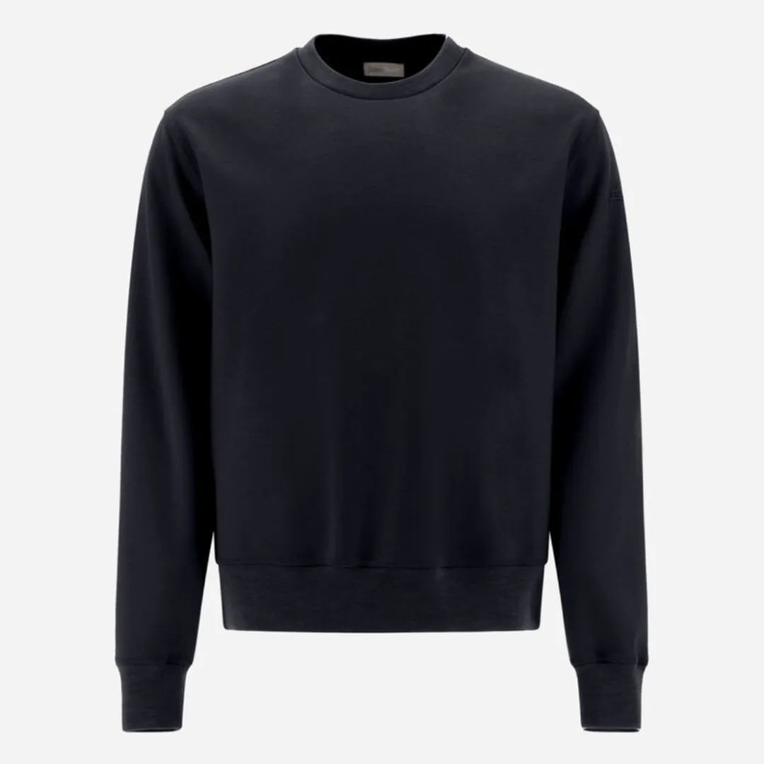 HERNO  |Crew Neck Pullovers Unisex Wool Nylon Long Sleeves Plain