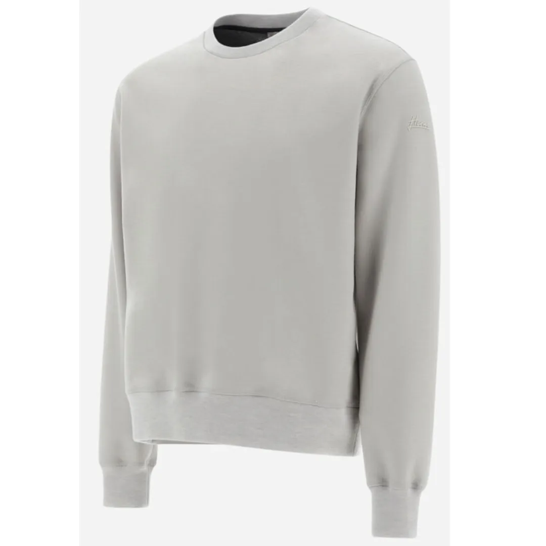 HERNO  |Crew Neck Pullovers Unisex Wool Nylon Long Sleeves Plain