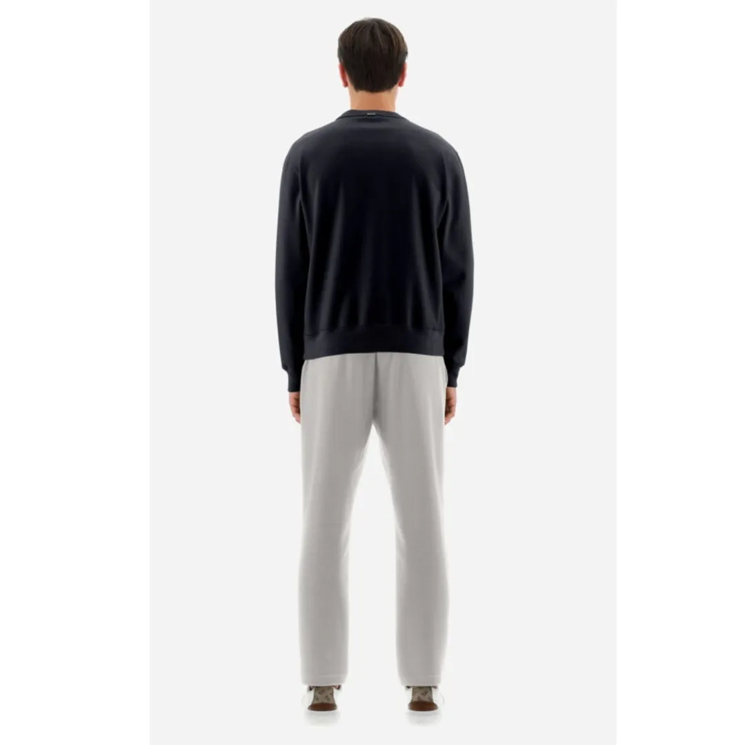 HERNO  |Crew Neck Pullovers Unisex Wool Nylon Long Sleeves Plain