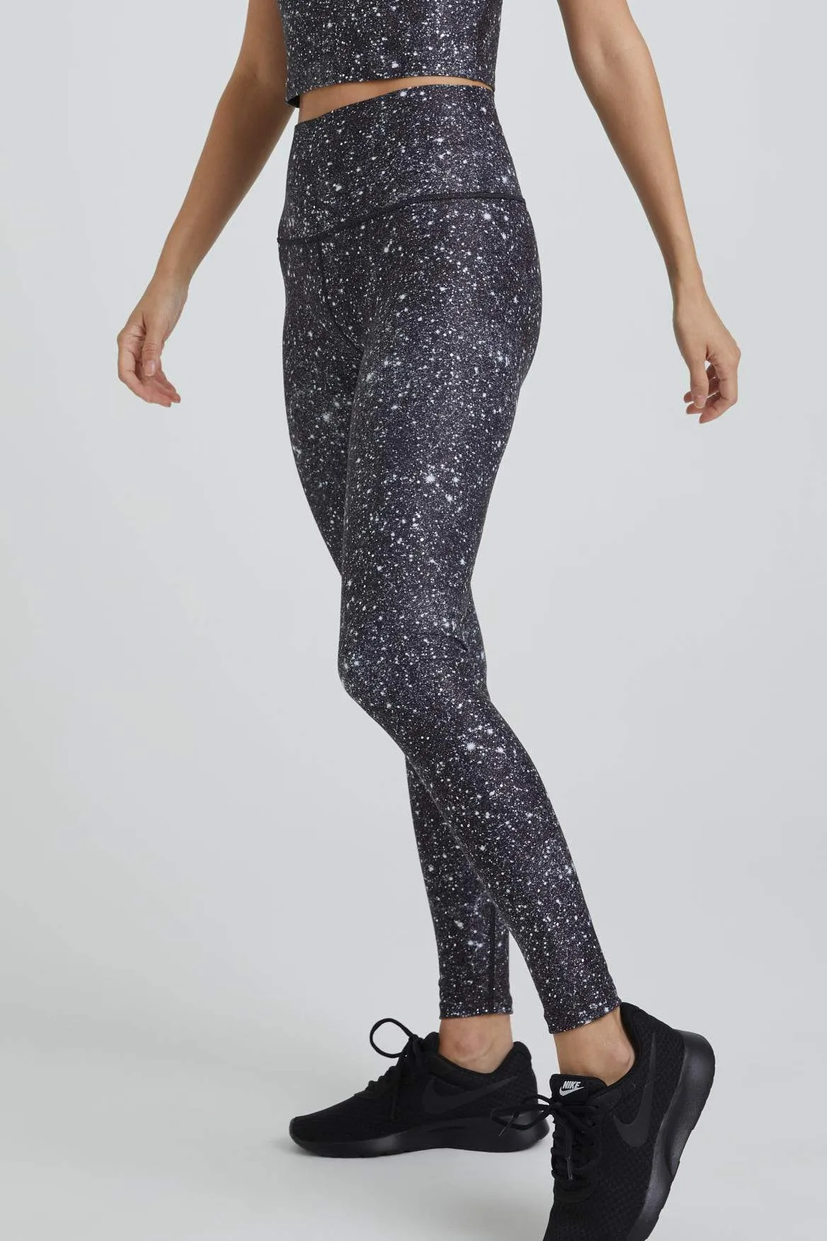 High Waist Leggings Super Disco Noir