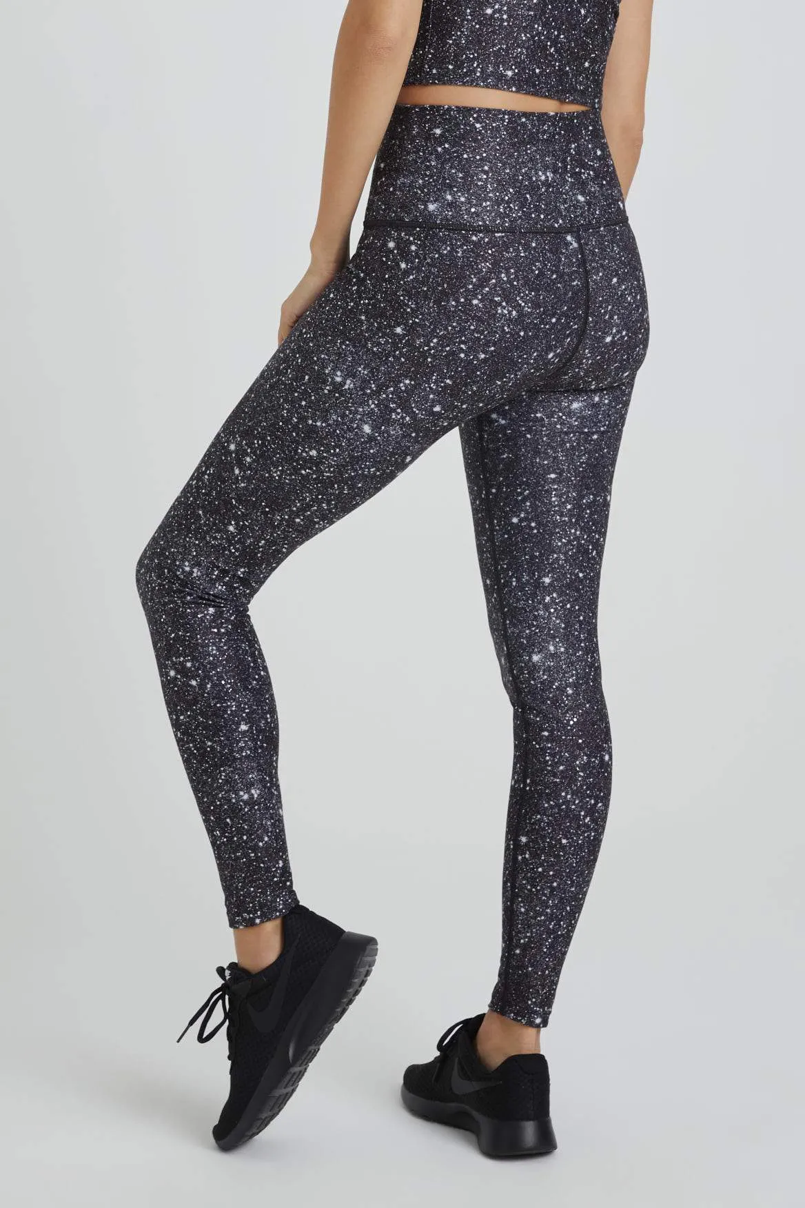 High Waist Leggings Super Disco Noir