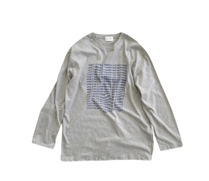 IONSEOUL  |Street Style Long Sleeves Cotton Long Sleeve T-shirt Logo